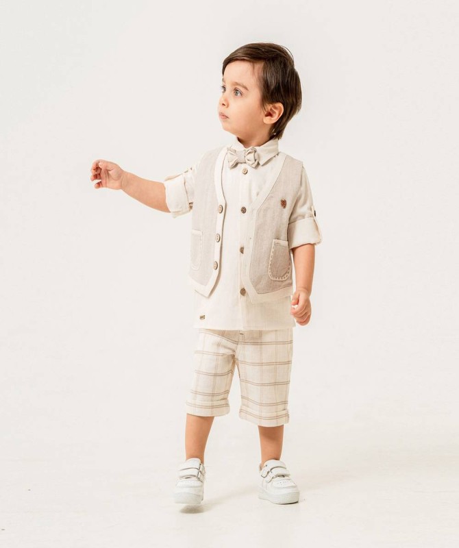 طقم ولادي رمادي