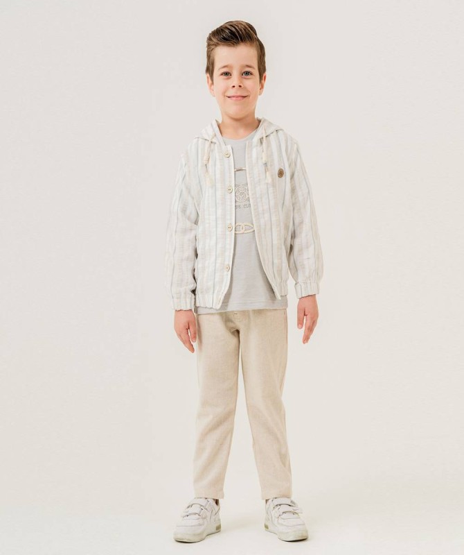 طقم ابيض قطعتين