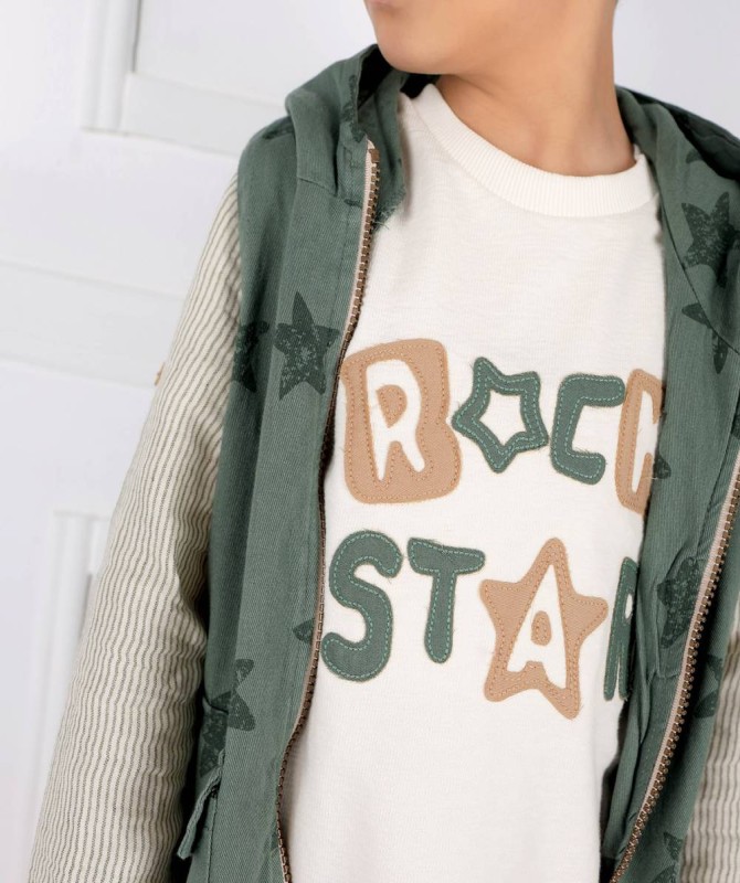 طقم 3 قطع زيتي مقلم